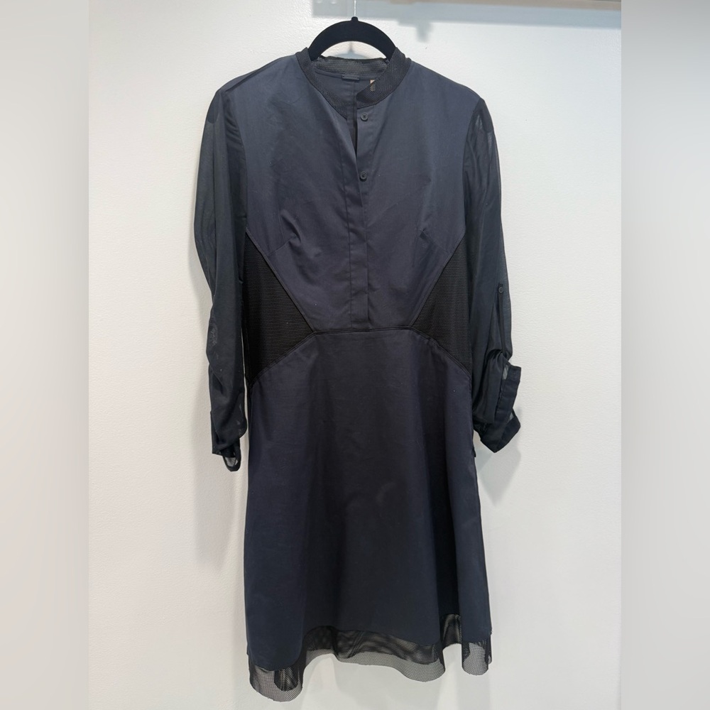 Elie Tahari Black Mesh Detail dress size 2